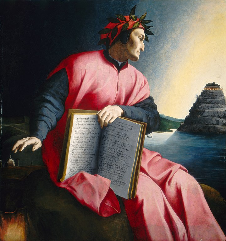 Dante gazes at Purgatory