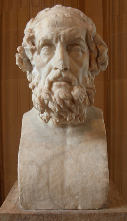Bust of Homer (almost certainly imaginary). Paris, Mus�e du Louvre. Photograph, Bruce A. McMenomy