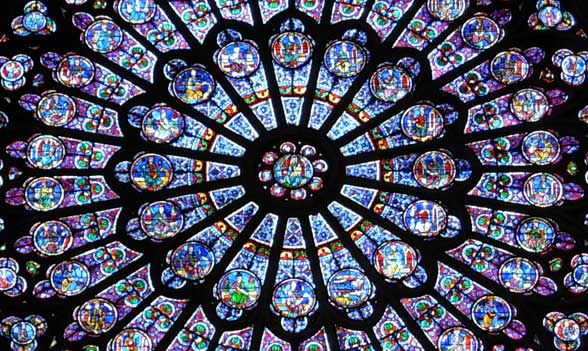 Notre Dame de Paris, Rose Window. Photograph, Bruce A. McMenomy