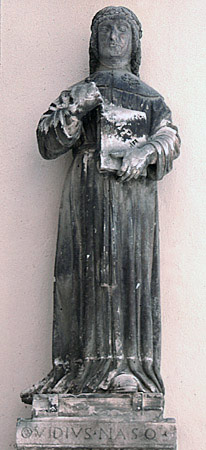 Mediaeval statue of Ovid.